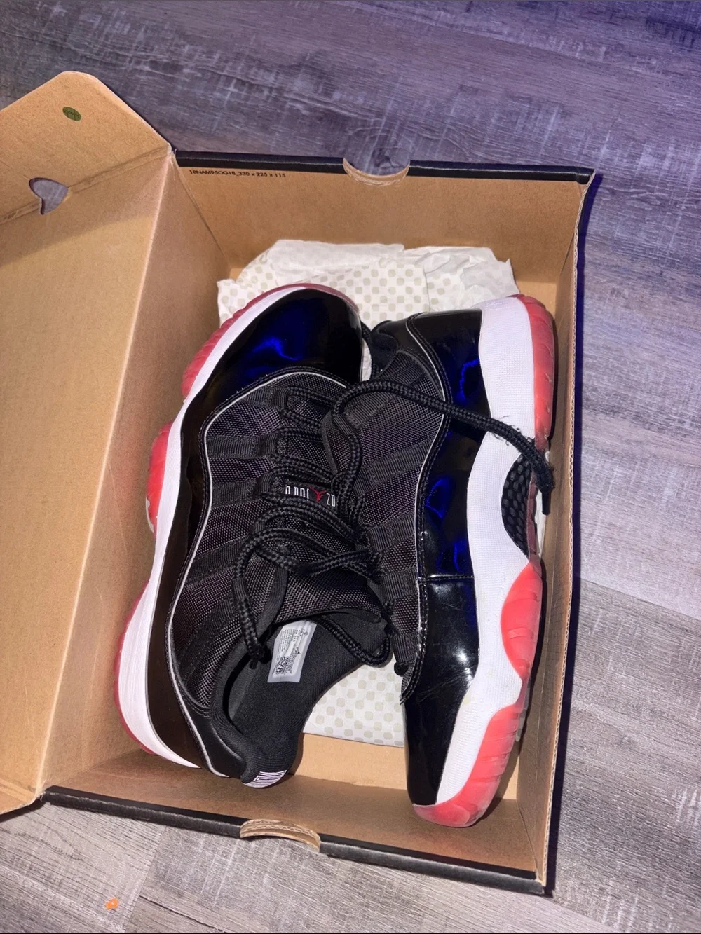 Jordan Kids Black, White & Red Low-Top Basketball Sneakers